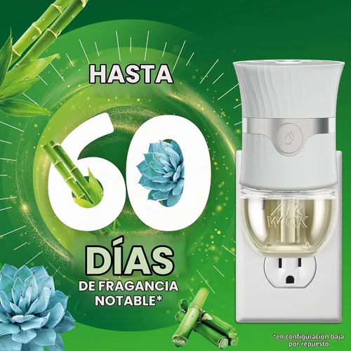 Vista 2 de Air Wick Recambio de aceite perfumado para enchufar, 5 unidades, agave azul y bambú, ambientador, aceites esenciales