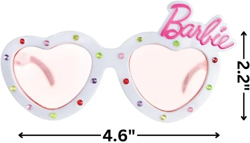 Vista 2 de Barbie Dream Together - Gafas de vestir de lujo, 2.1 x 4.2 pulgadas (1 unidad), diseño duradero y encantador, perfectas para juegos imaginativos e