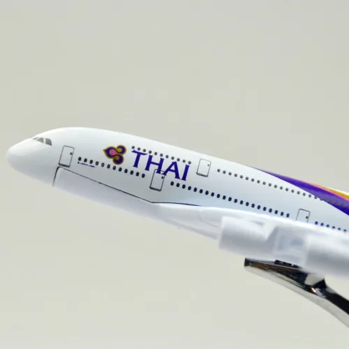 Vista 4 de 24-Hours Tailandia A380 modelo de avión de aleación de metal modelos de avión fundidos a presión 1:400