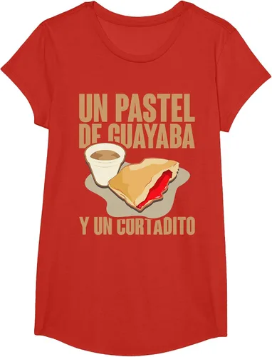 Vista 8 de Funny Cuban Coffee Guayaba Guava Breakfast T Shirt T-Shirt Asphalt Grey