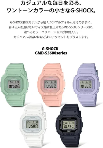 Vista 3 de Casio GMD-S5600BA-1JF G-Shock Modelo más pequeño y delgado, Reloj