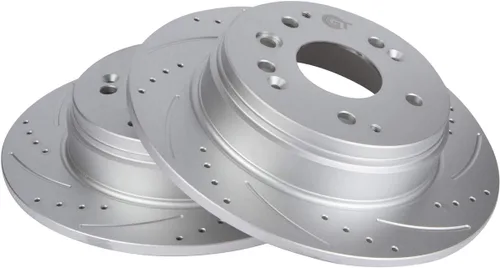 Vista 4 de [Juego trasero] Rotores de disco de freno y pastillas de cerámica con revestimiento Geomet para Nissan Altima Sedan 2007-2012 Coupe 07-13