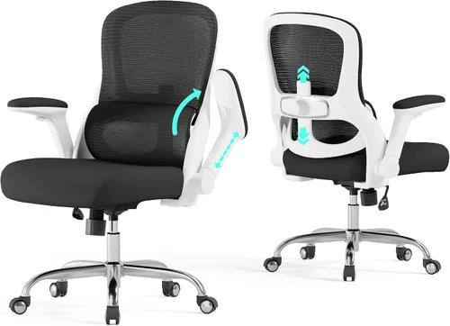 Vista 8 de [Usado] Silla de oficina ergonómica, sillas de escritorio para computadora cómodas, silla de juegos de respaldo alto de malla con soporte lumbar