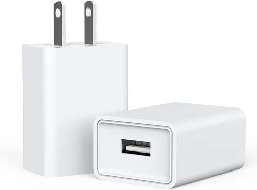 Vista 8 de Paquete de 4 cargadores de pared USB USB enchufe de pared 5V 2.1A adaptador de corriente alterna compatible con teléfonos inteligentes, relojes