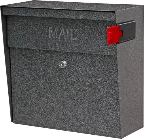 Vista 11 de Mail Boss 7169 Buzón de Seguridad Metro con Cerradura para Montaje en Pared, Blanco Alpino Anti-pry locking door, fixed anti-fishing slot fits