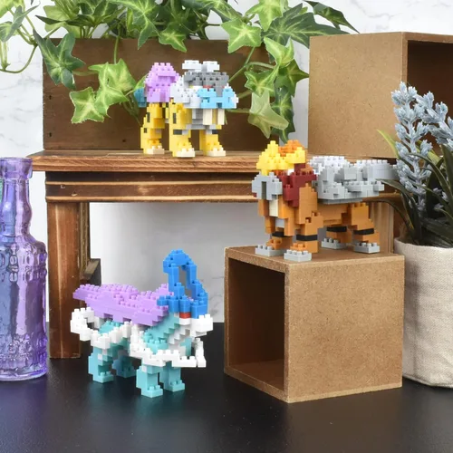 Vista 5 de Nanoblock - Pokémon - Entei, serie Pokémon de Nanoblock