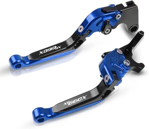 Vista 2 de XJSM Multicolor for Yamaha XT660 XT660R XT660X XT 660X 2004 2005 2006-2013 Brake Clutch Levers CNC Motorcycle Accessories Adjustable Grips Handle