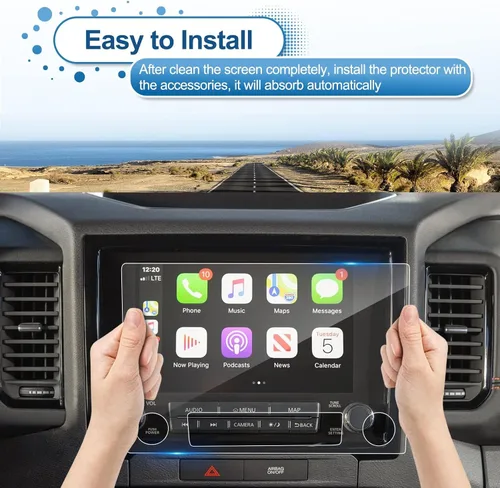 Vista 7 de Protector de pantalla Frontier 2022 2023 2024 para Nissan Frontier (Pro-X/Pro-4X) pantalla táctil de 9 pulgadas, vidrio templado 9H 2024 2023