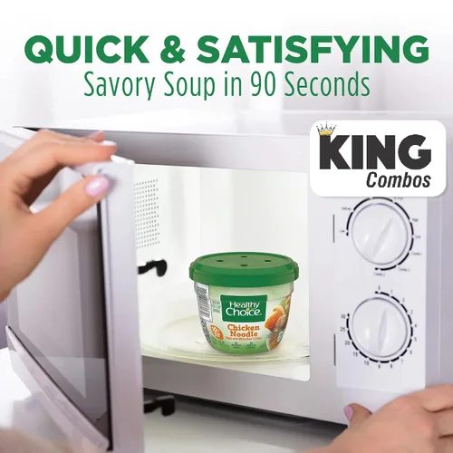 Vista 7 de Healthy Choice - Sopa de fideos con pollo, tazón para microondas, 14 onzas + King Combo QR Code paquete de (2)