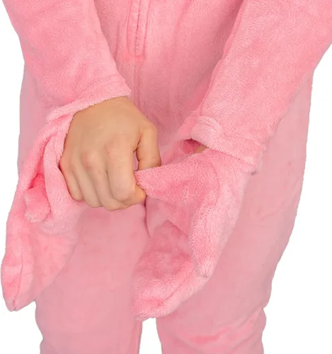 Vista 4 de Briefly Stated Disfraz de pijama unisex para adultos con diseño de conejito de historia de Navidad