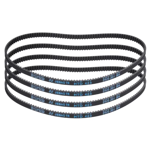 Vista 38 de uxcell 4 piezas HTD-3M Correa de Distribución de Goma 48 Dientes, Longitud de Paso 144mm x Ancho 6mm x Altura 2.4mm, Correa de Polea de Distribución