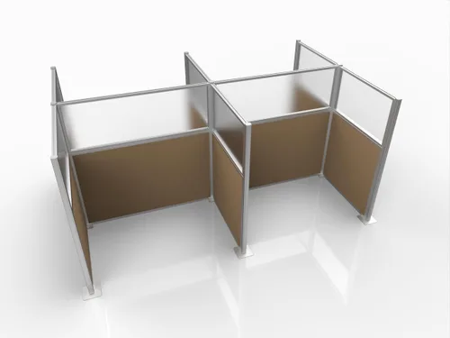 Vista 47 de Versare Kit de cubículo de panel de silencio Paredes de división de estación de trabajo Paredes de cubículo de amortiguación de sonido