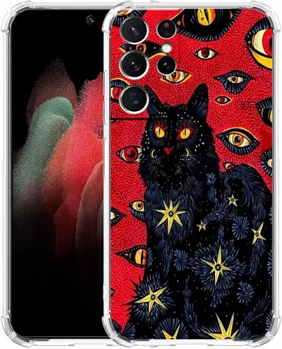 Vista 49 de Funda de collage estético para Samsung Galaxy S21, patrón de citas positivas, funda de TPU suave de moda compatible con Galaxy S21