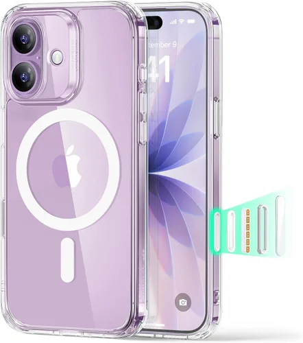Vista 70 de ESR Funda para iPhone 14 Plus, compatible con MagSafe, protección de grado militar a prueba de golpes, resistente al amarillamiento, funda magnética