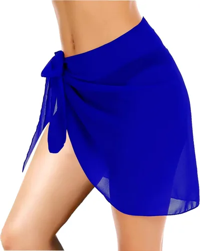 Vista 3 de Dressever Pareo para mujer, pareo de playa transparente, de gasa, para cubrir el traje de baño