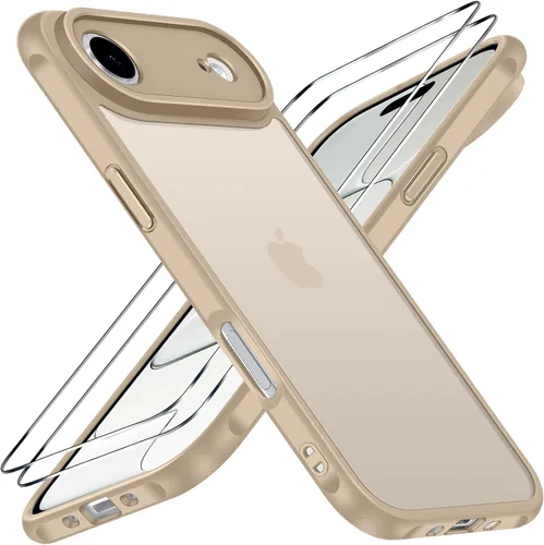 Vista 19 de ivoler Estuche 3 en 1 para iPhone 17 de 6.3" 2025 con 2 protectores de pantalla de vidrio templado [Protección de grado militar], parte trasera