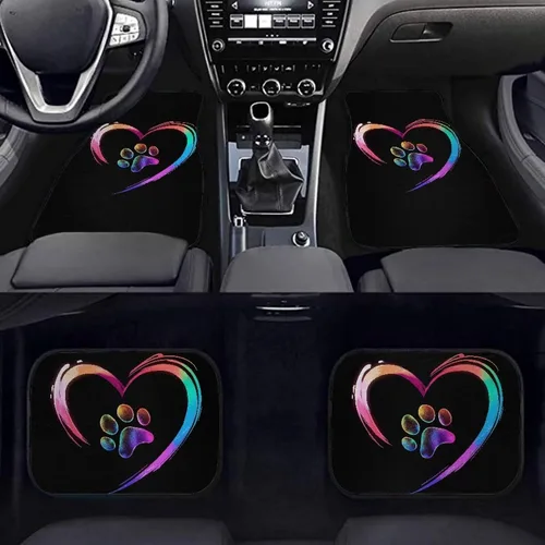 Vista 39 de Tapetes personalizados para piso de automóvil, alfombras personalizadas para piso de automóvil con tu nombre de imagen personalizado, texto, juego