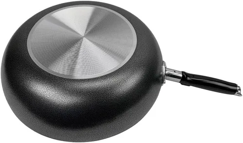 Vista 5 de Sartén antiadherente de aluminio de 13,5 '' para cocinar la sartén del wok de la cacerola del huevo