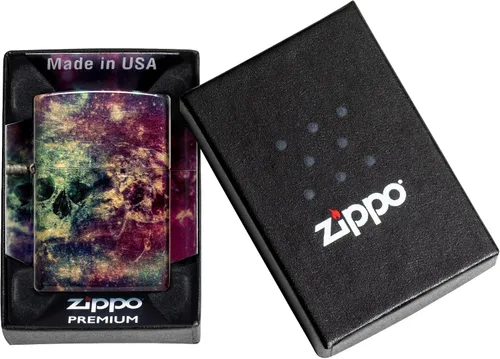 Vista 6 de Zippo Galaxy Skull Design 540 - Encendedor de bolsillo de latón