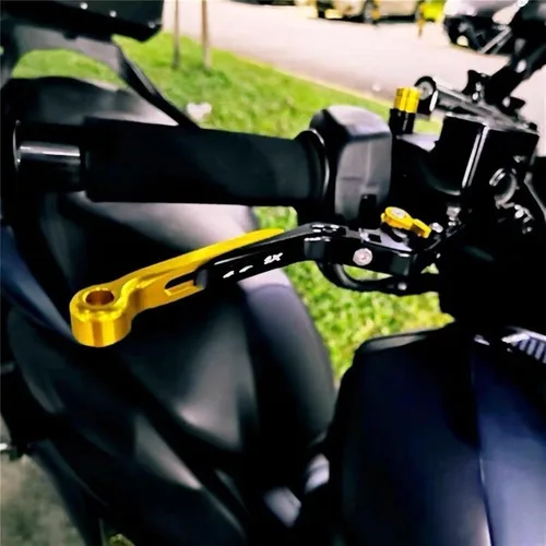 Vista 6 de Palancas de embrague de freno para Yamaha MT09 MT 07 2021 para Tracer 900 700 XJ6 FZ6 FZ8 XSR Moto Asa de freno plegable ajustable