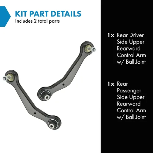 Vista 65 de Conjunto de Brazo de Control Inferior Delantero y Junta Esférica TRQ para Lado del Conductor y del Pasajero 2 Piezas Compatible con Ford Mustang GT