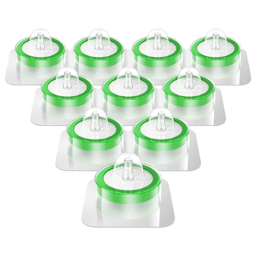 Vista 10 de SimPure Filtro de jeringa Membrana hidrofóbica de PTFE 100 PCS, tamaño de poro de 0.22um, diámetro de disco de 0.512 in, filtro de aguja HPLC y GC