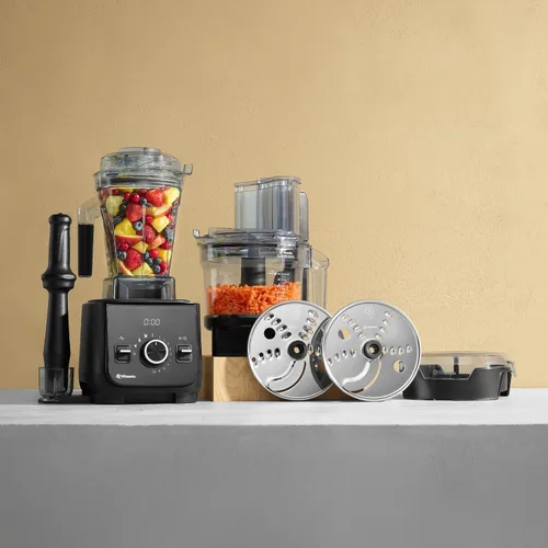 Vista 2 de Vitamix Ascent X2 SmartPrep - Sistema de cocina, licuadora de grado profesional, cuchillas de acero inoxidable, accesorio para procesador