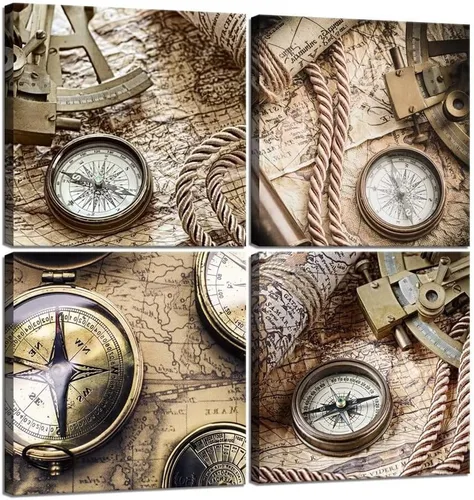 Vista 14 de Lienzo decorativo para pared para dormitorio, decoración del hogar, pintura moderna, impresiones HD, imágenes de navegación, arte de navegación