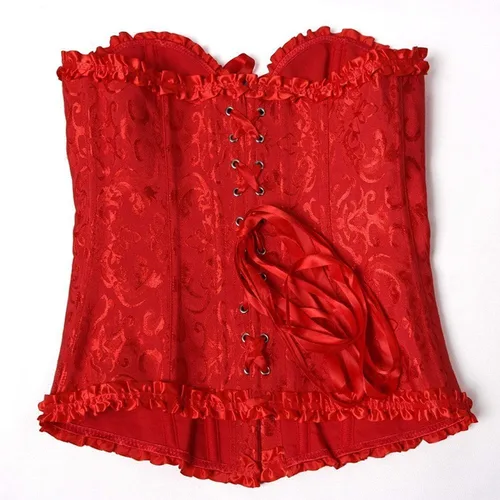 Vista 4 de EVAbaby Corsé sexy con huesos florales para mujer, corsé moldeador de cuerpo