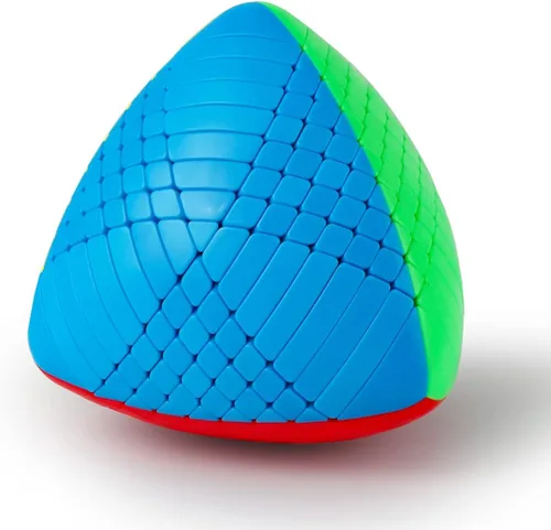 Vista 10 de Willking Pyramorphix - Cubo mágico sin pegatinas Mastermorphix de 2 x 2 rompecabezas de cubo de velocidad sin pegatinas