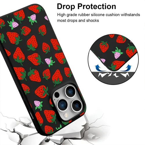 Vista 3 de JOYLAND Funda de silicona líquida compatible con iPhone 13, funda de protección suave a prueba de golpes, soporte de carga inalámbrica