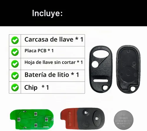 Vista 5 de Control remoto de entrada sin llave OUCG8D344HA 313.8MHz 3 botones de repuesto para Honda Civic Element CR-V 2002-2011