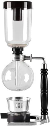Vista 9 de JITEM Cafetera Syphon Cafetera de estilo japonés al vacío de vidrio sifón percoladores 3-5 tazas de vidrio de mesa de sifón cafetera para café o té