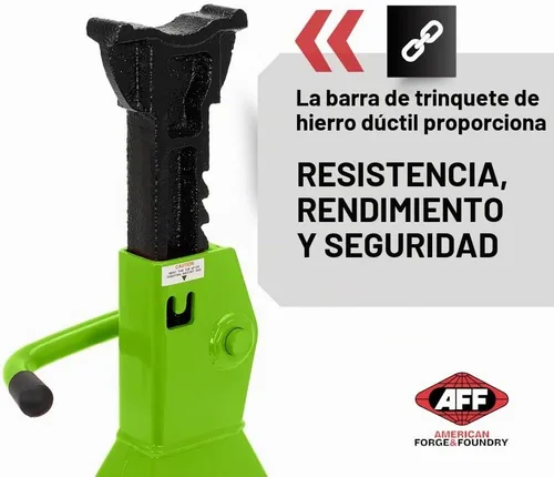Vista 4 de AFF Viking 4 toneladas de soporte de gato con trinquete resistente - Juego de soportes de gato estilo trinquete - Par