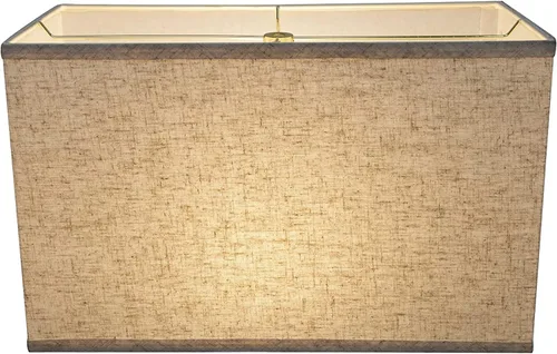 Vista 4 de Aspen Creative 36006A - Pantalla rectangular de transición con forma de tapa dura, color beige, ancho (8 + 16 pulgadas) x 10 pulgadas
