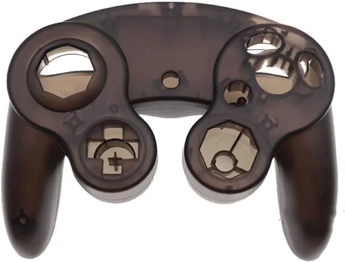 Vista 2 de Replacement Handle Housing Cover Shell Case for NGC Gamecube Controller Games Handle Protective Case (Clear Black)