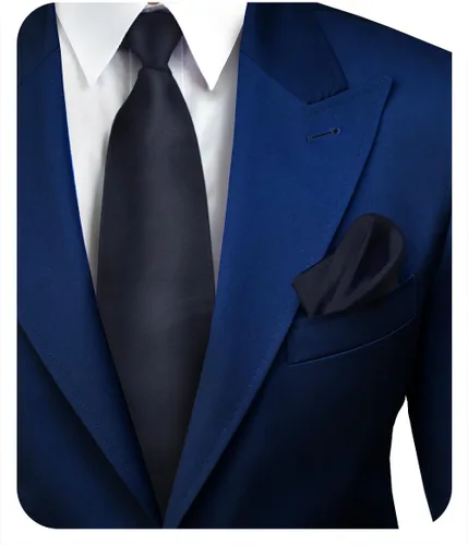 Vista 32 de Juego de corbata de satén sólido y pañuelo de bolsillo para hombre, conjunto de corbata a juego para hombre Ámbar