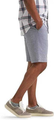 Vista 3 de Lee Pantalón corto de frente plana Extreme Motion para hombre Big & Tall Academia Chambray