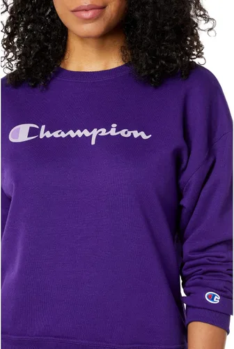 Vista 3 de Champion - Sudadera de cuello redondo para mujer, Powerblend, sudadera de forro polar, la mejor sudadera para mujer (disponible en tallas grandes)