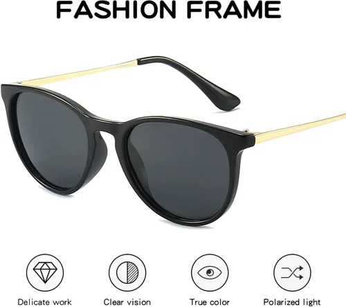 Vista 3 de WISTON Gafas de sol para niños y niñas lindas círculos de 3 a 10 años W8214