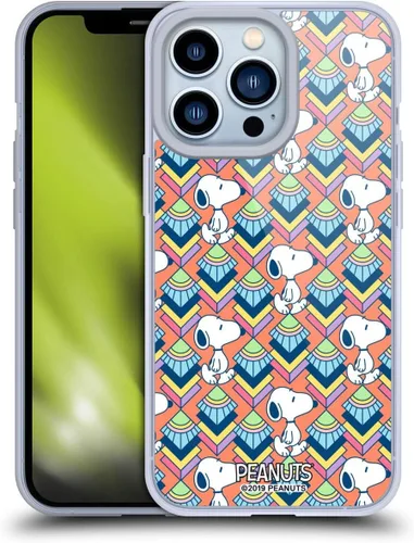 Vista 167 de Head Case Designs Snoopy Deco Dreams - Funda de gel suave con licencia oficial de Peanuts Blue Pattern compatible con Apple iPhone 7 Plus/iPhone 8