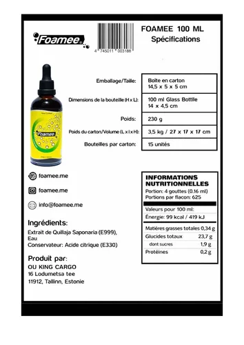 Vista 2 de Foamee Espumador de Cóctel Vegano 1.7 fl oz