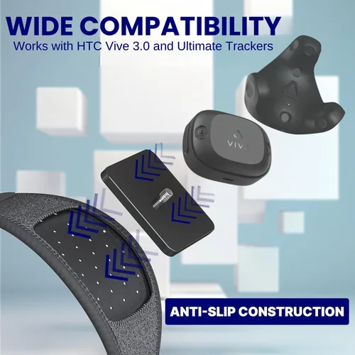Vista 2 de Skywin Vive Tracker Straps for HTC Vive, 3.0, 2.0, and Ultimate Trackers, 2 Pack Feet Strap, Secure and Comfortable Full Body Tracking