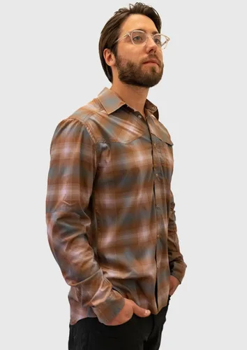 Vista 3 de Club Ride Apparel Go Long - Camisa de franela de manga larga para hombre