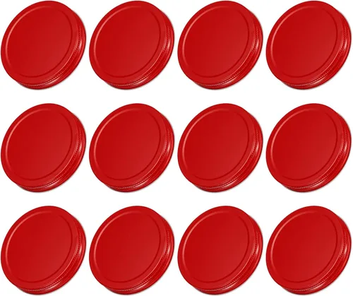 Vista 10 de uxcell Tapas para tarros de conserva, 2.76 pulgadas, boca regular, tapas de placa de hojalata a prueba de fugas para conservas de cocina