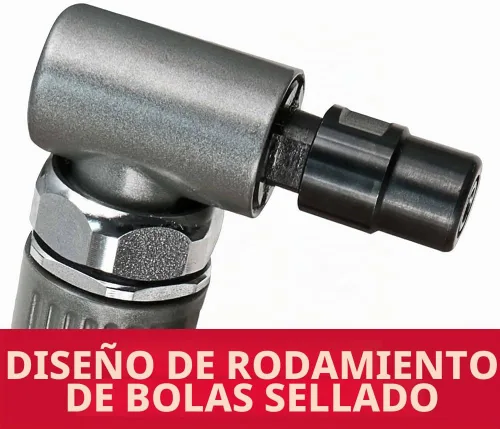 Vista 3 de JET Amoladora neumática de ángulo recto de 1/4 pulgadas, 22000 RPM (JAT-403), gris