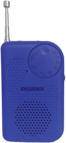 Vista 11 de Radio de bolsillo portátil AM/FM con bocina integrada, color azul N/A Rojo