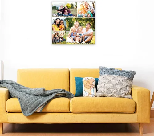 Vista 2 de CCWACPP Impresiones de lienzo de collage con foto personalizada, personalizadas, múltiples imágenes de foto en lienzo, póster personalizado, regalos