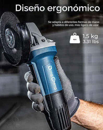 Vista 9 de DongCheng - Taladro de martillo giratorio inalámbrico de 20 V MAX de 7/8 pulgadas, SDS-Plus, 2.1J, 4 modos y amoladora angular eléctrica de 4-1/2