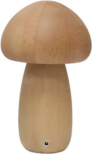 Vista 8 de Lámpara de madera USB con forma de hongo, luz nocturna multicolor, iluminación ambiental, luces de noche, lámparas de mesa para dormitorio, sala